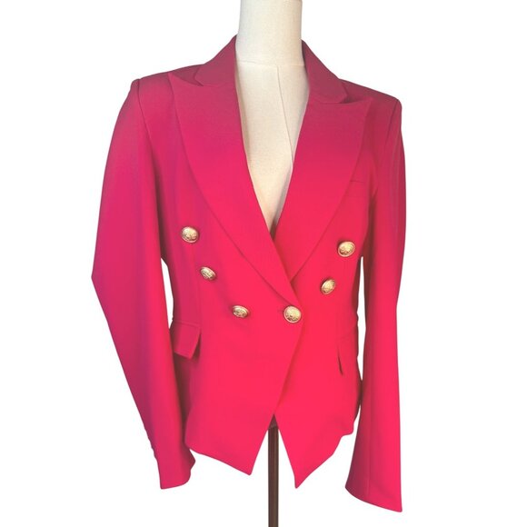 Choosy Jackets & Blazers - 2/$30 NWT Choosy Size 12 Deep Rose Pink Double Breasted Betsy Blazer